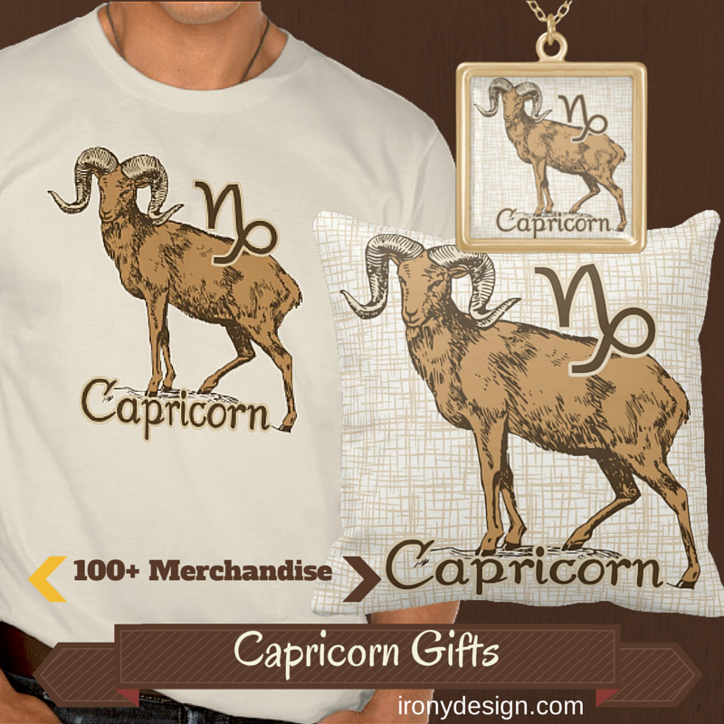 Zodiac Sign Capricorn Merchandise Custom and Novelty Gift Products