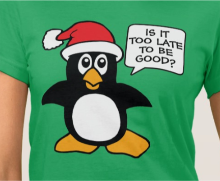 Funny Naughty Christmas Penguin T Shirt And Shirts