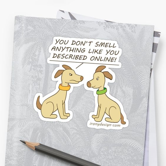 Online Dating Dogs Humor Comic Gift Products