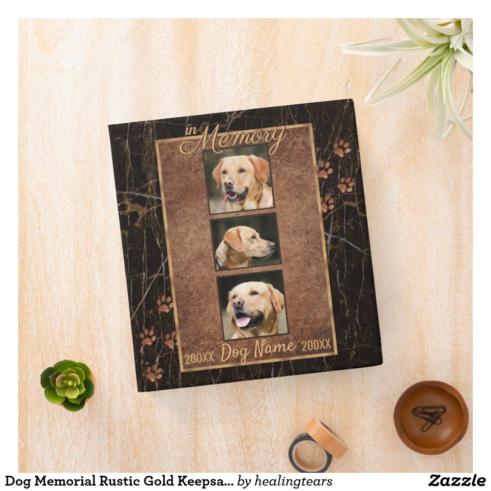 thumbnail image 2 of Personalised Dog Memorial Photo Album - Kenro Keepsake For Pet Loss - Custom Photo Book 2 of 6
